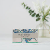 Van Gogh Iris Vase Schilderend Impressionisme Visitekaartje (Staand voorkant)