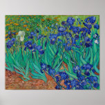 Van Gogh Irise Floral Painting Poster<br><div class="desc">Vincent Van Gogh (30 maart 1853 - 29 juli 1890) was een invloedrijke Nederlandse post-impressionistische schilder. Dit kunstwerk heet Irises.</div>