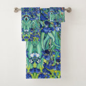 Van Gogh Irise Flower Garden Impressionism Bad Handdoek (Insitu)