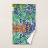 Van Gogh Irise Flower Garden Impressionism Bad Handdoek (Handdoek)