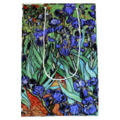Van Gogh Irise Flowers Floral Garden Gift Bag Medium Cadeauzakje (Achterkant)