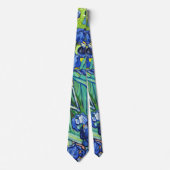 Van Gogh Irise Impressionisme Floral Stropdas (Voorkant)