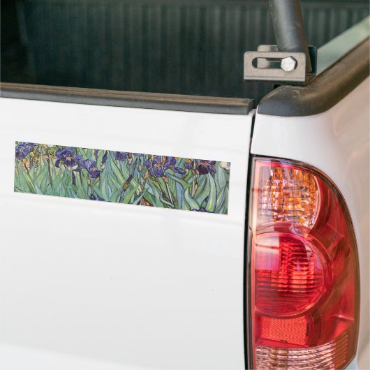 Van Gogh Irise Impressionist Painting Bumpersticker (Op Truck)