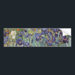Van Gogh Irise Impressionist Painting Bumpersticker<br><div class="desc">Vincent Van Gogh Irises op Saint Remy - Irises door Vincent Van Gogh is een prachtig indrukwekkend schilderij van een van de meester-impressionistische kunstenaars van altijd. De iristuin zwaait met kleur en emotie, terwijl de paarse irissen uit hun blauwe groene stengels en bladeren stromen. Er zijn wat oranje bloemen op...</div>