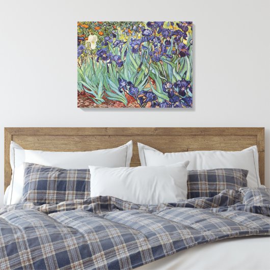 Van Gogh Irise Impressionist Painting Canvas Afdruk (Insitu (Slaapkamer))