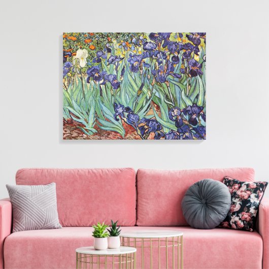 Van Gogh Irise Impressionist Painting Canvas Afdruk (Insitu (Woonkamer))