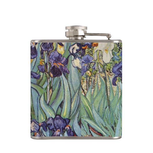 Van Gogh Irise Impressionist Painting Heupfles (Achterkant)