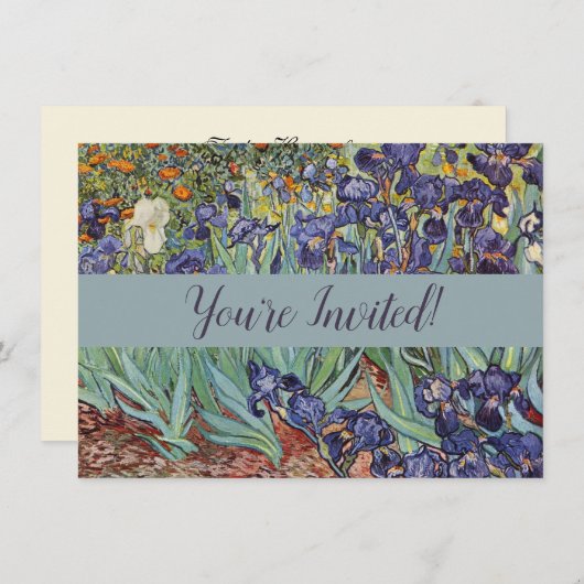 Van Gogh Irise Impressionist Painting Kaart (Voorkant / Achterkant)