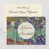 Van Gogh Irise Impressionist Painting Kaart (Voorkant / Achterkant)