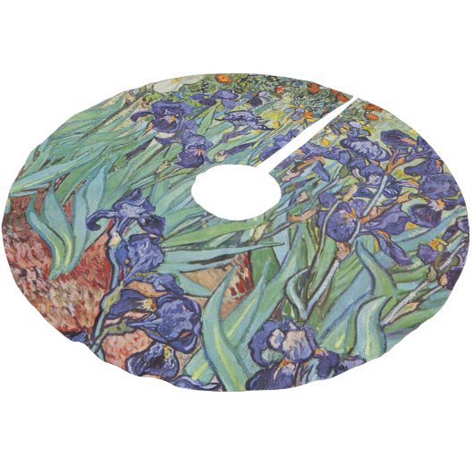 Van Gogh Irise Impressionist Painting Kerstboom Rok (Gekanteld)