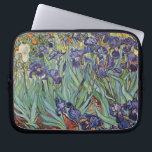 Van Gogh Irise Impressionist Painting Laptop Sleeve<br><div class="desc">Vincent Van Gogh Irises op Saint Remy - Irises door Vincent Van Gogh is een prachtig indrukwekkend schilderij van een van de meester-impressionistische kunstenaars van altijd. De iristuin zwaait met kleur en emotie, terwijl de paarse irissen uit hun blauwe groene stengels en bladeren stromen. Er zijn wat oranje bloemen op...</div>