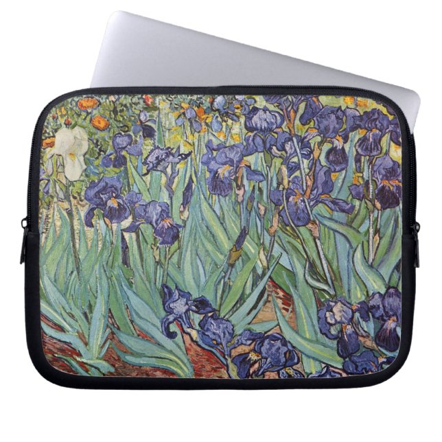 Van Gogh Irise Impressionist Painting Laptop Sleeve (Voorkant)