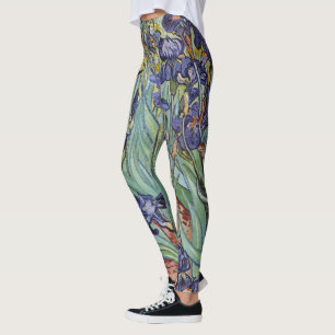 Van Gogh Irise Impressionist Painting Leggings