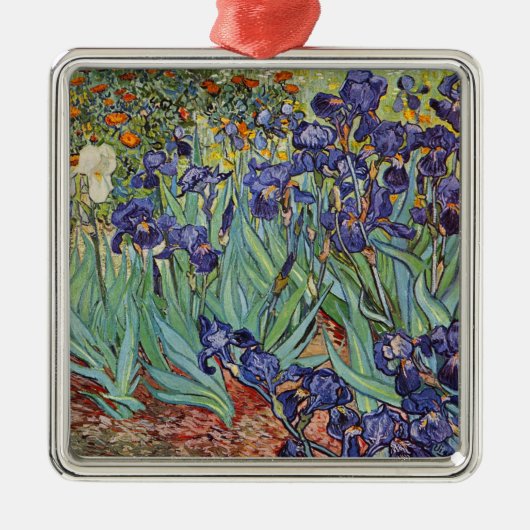 Van Gogh Irise Impressionist Painting Metalen Ornament (Voorkant)