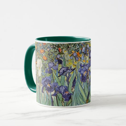 Van Gogh Irise Impressionist Painting Mok (Voorkant links)