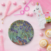 Van Gogh Irise Impressionist Painting Papieren Bordje (Feest)