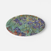 Van Gogh Irise Impressionist Painting Papieren Bordje (Gekanteld)
