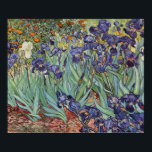 Van Gogh Irise Impressionist Painting Poster<br><div class="desc">Vincent Van Gogh Irises op Saint Remy - Irises door Vincent Van Gogh is een prachtig indrukwekkend schilderij van een van de meester-impressionistische kunstenaars van altijd. De iristuin zwaait met kleur en emotie, terwijl de paarse irissen uit hun blauwe groene stengels en bladeren stromen. Er zijn wat oranje bloemen op...</div>