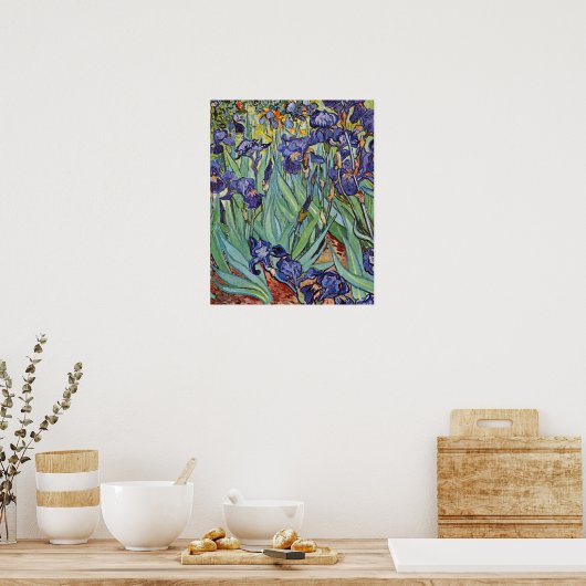 Van Gogh Irise Impressionist Painting Poster (Keuken)
