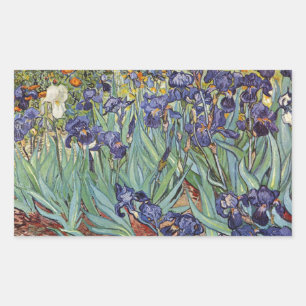 Van Gogh Irise Impressionist Painting Rechthoekige Sticker