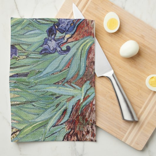 Van Gogh Irise Impressionist Painting Theedoek (Quarter Fold)