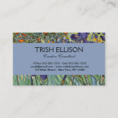 Van Gogh Irise Impressionist Painting Visitekaartje (Achterkant)