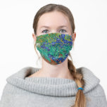 Van Gogh Irise Painting Stoffen Mondkapje<br><div class="desc">Van Gogh Iopen die het Masker van het Klapje schilderen</div>