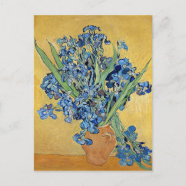 Van Gogh Irise Vase Blue Flowers  Art Briefkaart