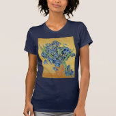Van Gogh Irise Vase Blue Flowers  Art T-shirt (Voorkant)
