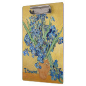 Van Gogh Irise Vase Blue Flowers Bouquet Fine Art Klembord (Links)