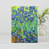 Van Gogh Irises Aankondiging (Staand voorkant)