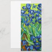 Van Gogh Irises Aankondiging (Voorkant / Achterkant)