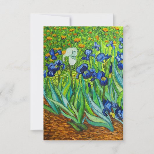 Van Gogh Irises Aankondiging (Voorkant)