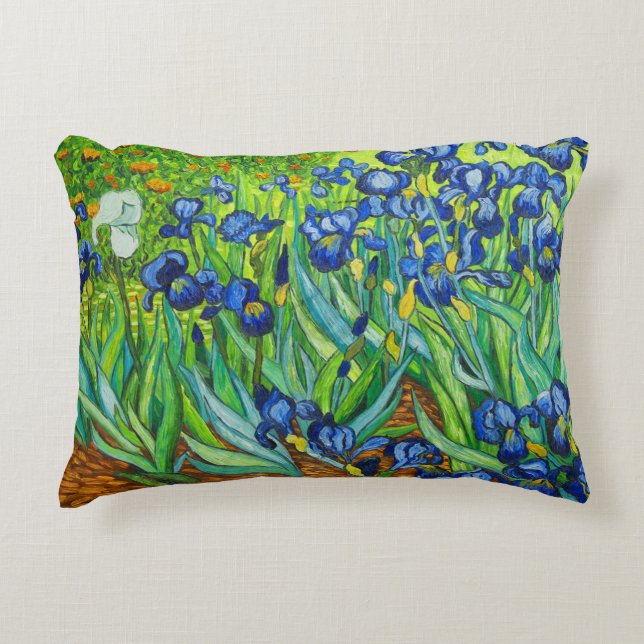 Van Gogh Irises Accent Kussen (Voorkant)