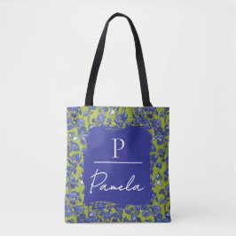 Van Gogh Irises Appelgroene Monogram Tote Bag