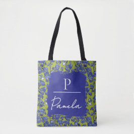 Van Gogh Irises Apple Green Monogram Tote Bag