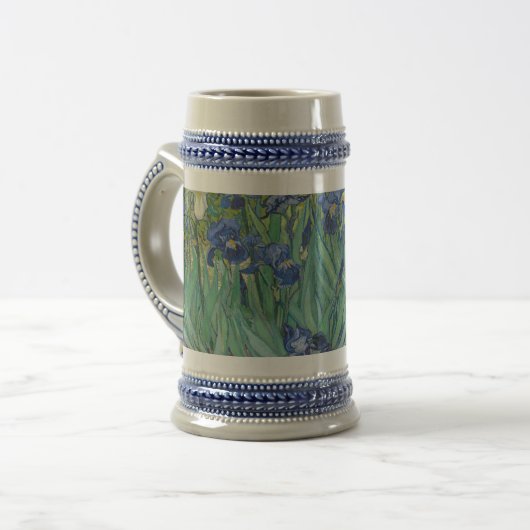 Van Gogh  Irises Bierpul (Voorkant links)