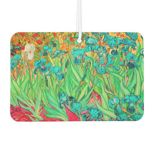 Van Gogh Irises, Blauwgroen Luchtverfrisser (Voorkant)