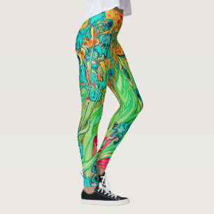 Van Gogh Irises/Blauwgroen/St. Remy Leggings