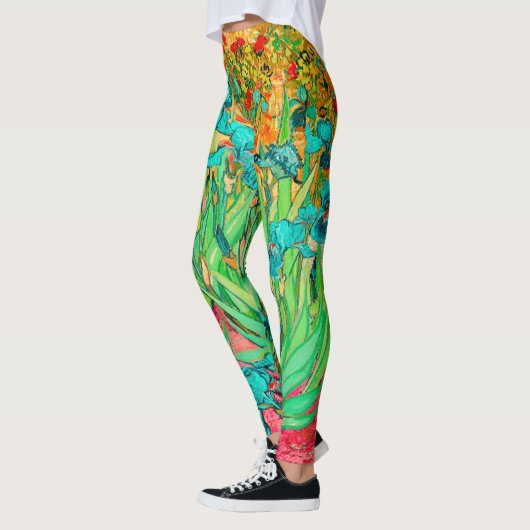 Van Gogh Irises/Blauwgroen/St. Remy Leggings (Links)