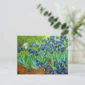 Van Gogh Irises Briefkaart (Staand voorkant)