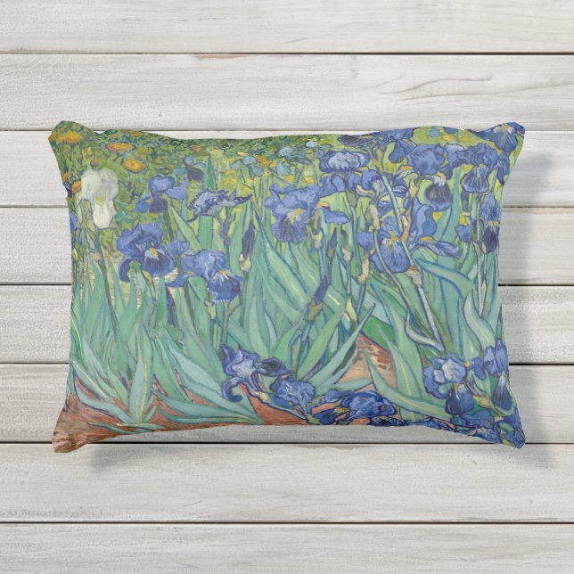 Van Gogh  Irises Buitenkussen (Voorkant)