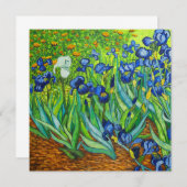 Van Gogh Irises Card (Voorkant / Achterkant)
