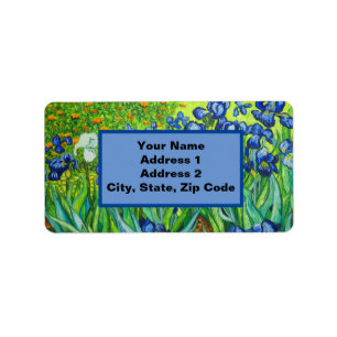 Van Gogh Irises Etiket