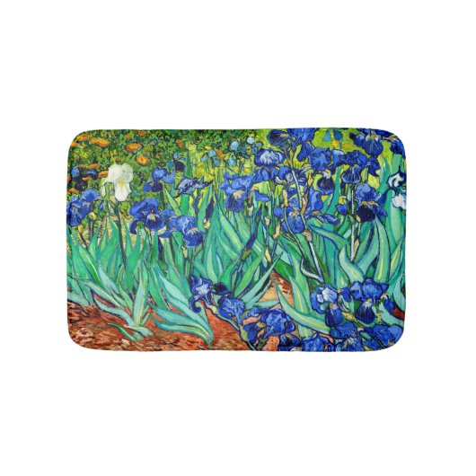 Van Gogh Irises (F608)  Fine Art Badmat (Voorkant)