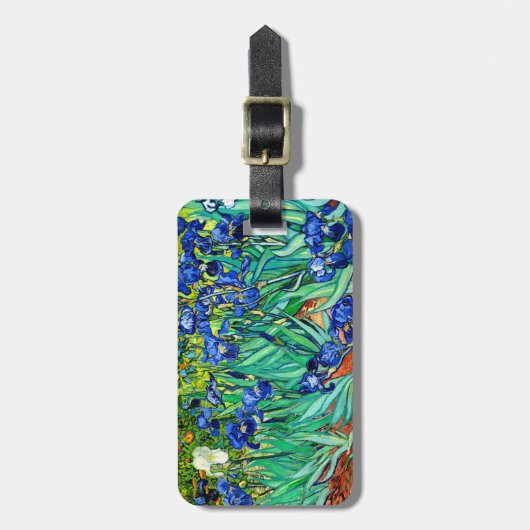 Van Gogh Irises (F608) Fine Art Bagagelabel (Voorkant verticaal)