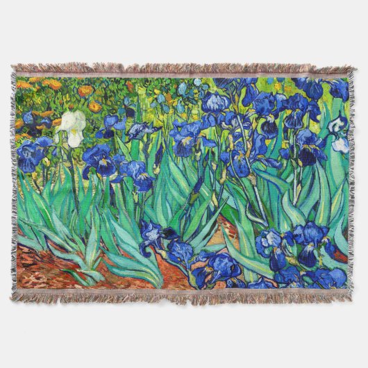 Van Gogh Irises (F608)  Fine Art Deken (Voorkant)