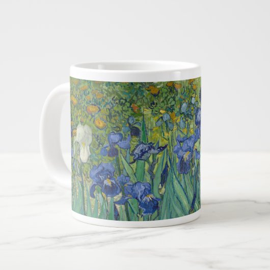 Van Gogh Irises (F608) Fine Art Grote Koffiekop (Links)