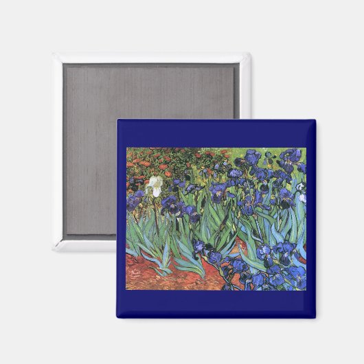 Van Gogh Irises (F608) Fine Art Magneet (Voorkant / Achterkant)