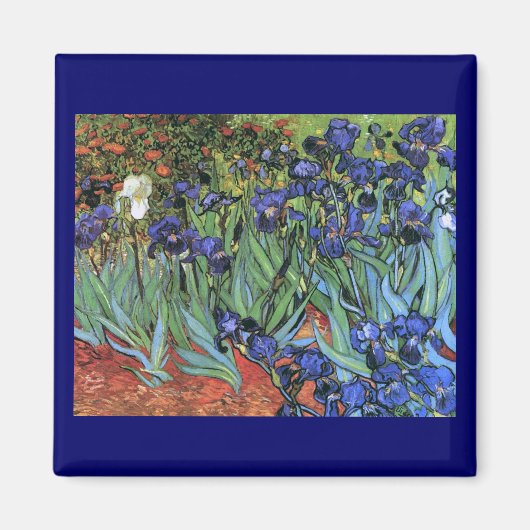 Van Gogh Irises (F608) Fine Art Magneet (Voorkant)